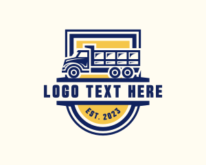 Delivery - Dump Truck Transport logo design