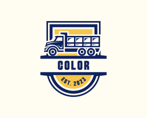 Dump Truck Transport Logo