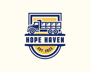 Movers - Dump Truck Transport logo design