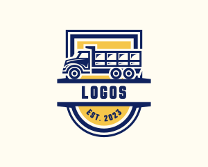 Movers - Dump Truck Transport logo design