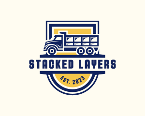 Dump Truck Transport logo design