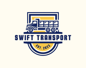 Dump Truck Transport logo design