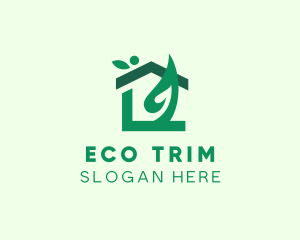 Eco Leaf House logo design