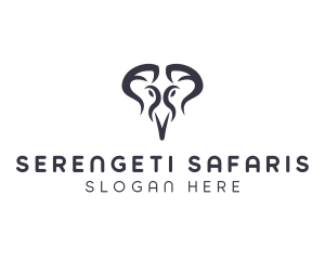 Wild Elephant Safari logo design