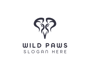 Wild Elephant Safari logo design