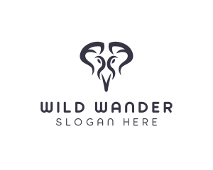 Wild Elephant Safari logo design