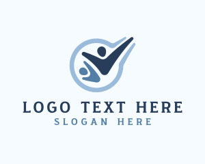 Friendly - Social People Organization logo design