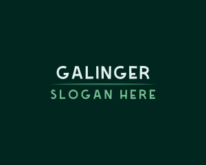 Green Business Wordmark Logo