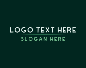 Green Business Wordmark Logo