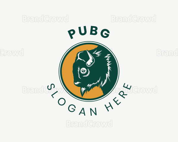 Bison Buffalo Farm Logo