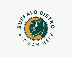 Buffalo - Bison Buffalo Farm logo design