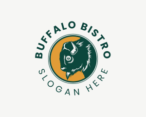 Bison Buffalo Farm logo design