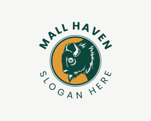 Bison Buffalo Farm logo design