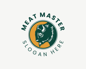 Bison Buffalo Farm logo design