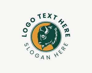 Bison - Bison Buffalo Farm logo design