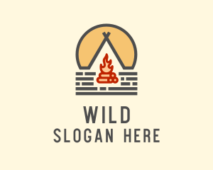 Camp Fire Tent Logo