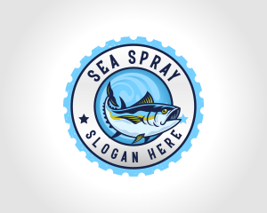 Marine Tuna Fish logo design