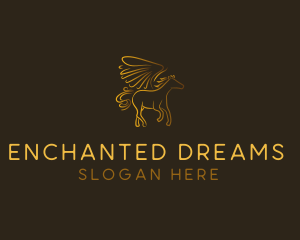 Fantasy - Horse Pegasus Fantasy logo design