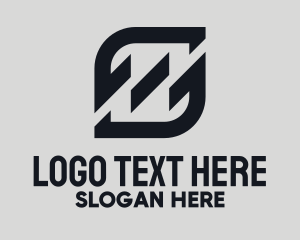 Letter S - Black Abstract Letter S logo design