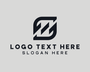 Black Abstract Letter S logo design