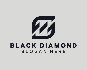 Black - Black Abstract Letter S logo design