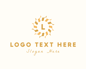 Power - Sun Mandala Pattern logo design