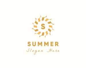 Sun Mandala Pattern logo design