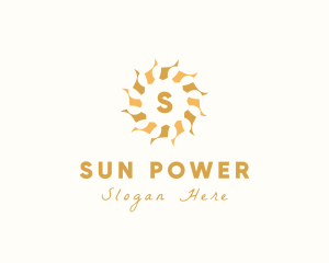 Sun Mandala Pattern logo design