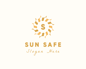 Sun Mandala Pattern logo design