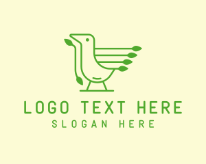 Animal - Green Bird Tech logo design