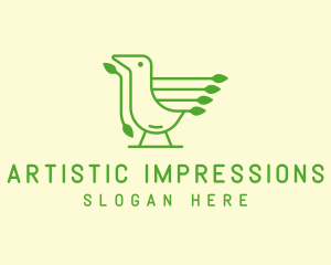 Green Bird Tech logo design