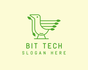 Green Bird Tech logo design