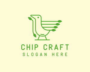 Green Bird Tech logo design