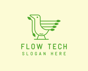 Green Bird Tech logo design