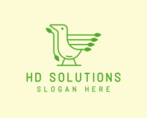 Green Bird Tech logo design