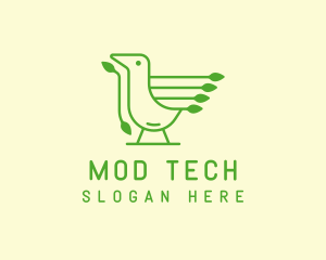 Green Bird Tech logo design