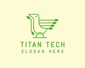 Green Bird Tech logo design