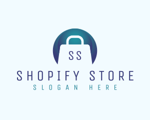 Briefcase Shopping Bag logo design