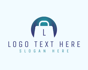 Briefcase Shopping Bag Logo