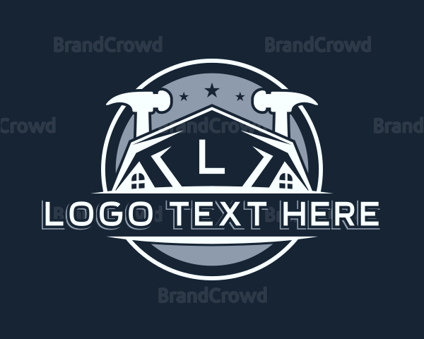 Roofing Hammer Builder Logo