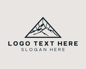 Highland - Mountain Trek Hiking logo design