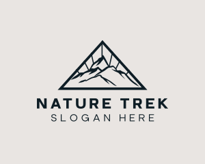 Hike - Mountain Trek Hiking logo design