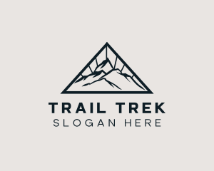 Hike - Mountain Trek Hiking logo design