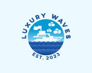 Yacht - Ocean Yacht Boat logo design