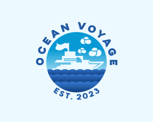 Ocean Yacht Boat logo design