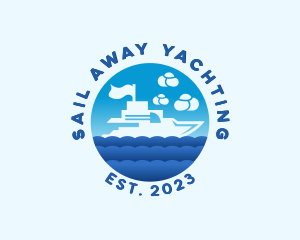 Ocean Yacht Boat logo design