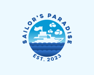 Boat - Travel Cruise Boat logo design