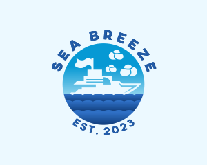 Ocean Yacht Boat logo design