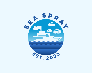 Ocean Yacht Boat logo design