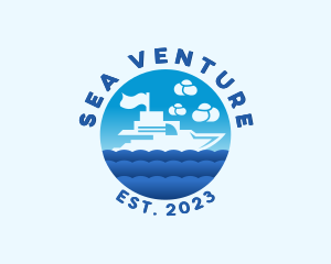 Ocean Yacht Boat logo design